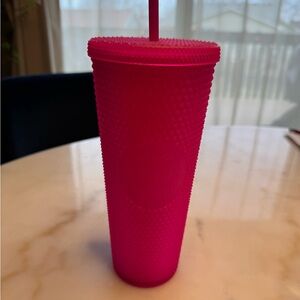 Hot Pink Starbucks Tumbler